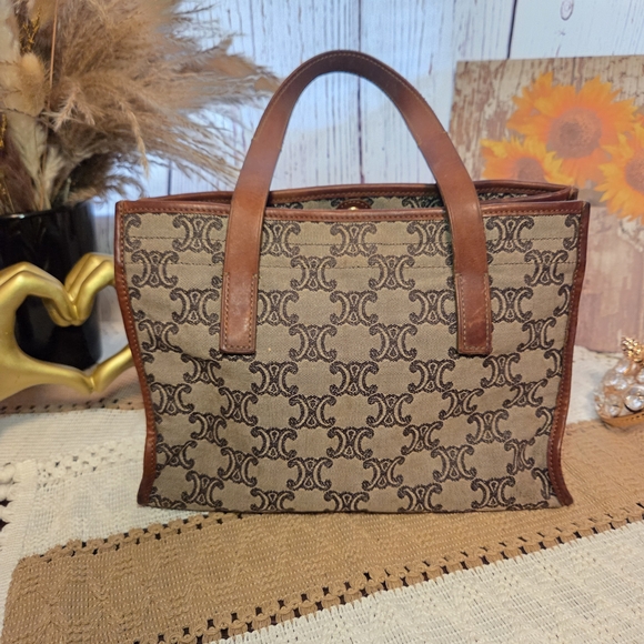 Celine Handbags - Authentic Celine Macadam Canvas  Tote